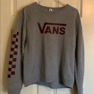 Gray vans sweatshirt -used good condition